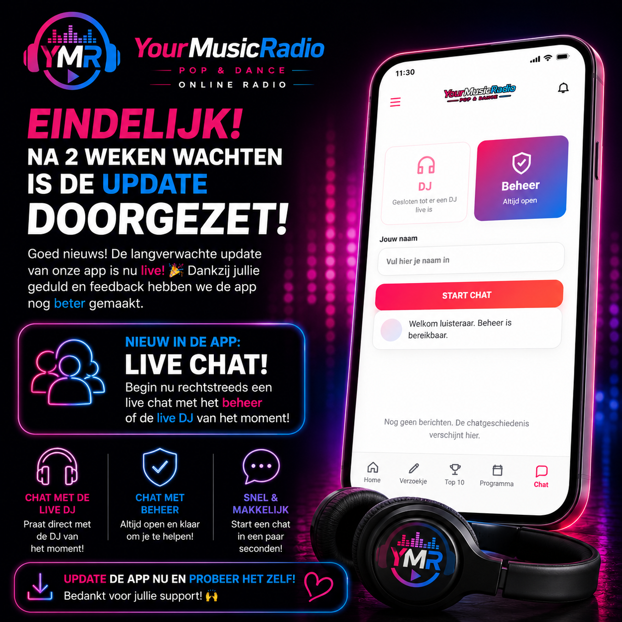 EINDELIJK! De update is LIVE!